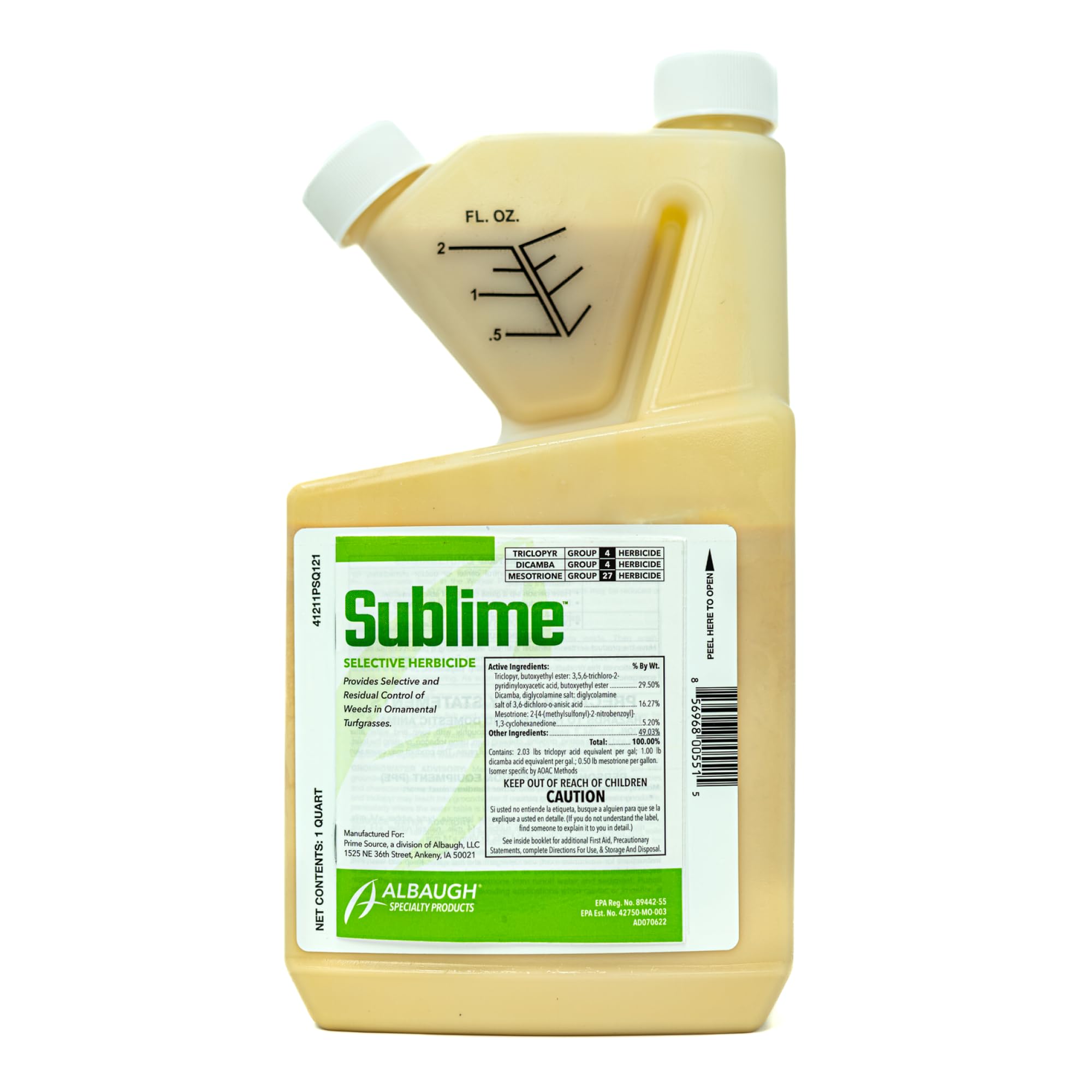 Albaugh Sublime Weed Killer 1 Quart front view