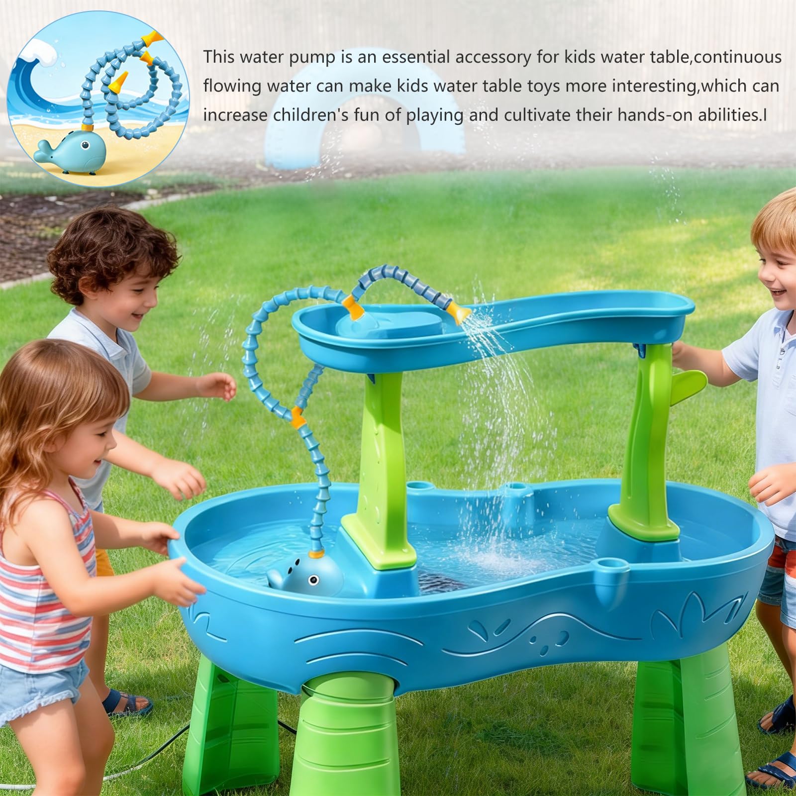 Alickwang Water Table Pump packaging and accessories