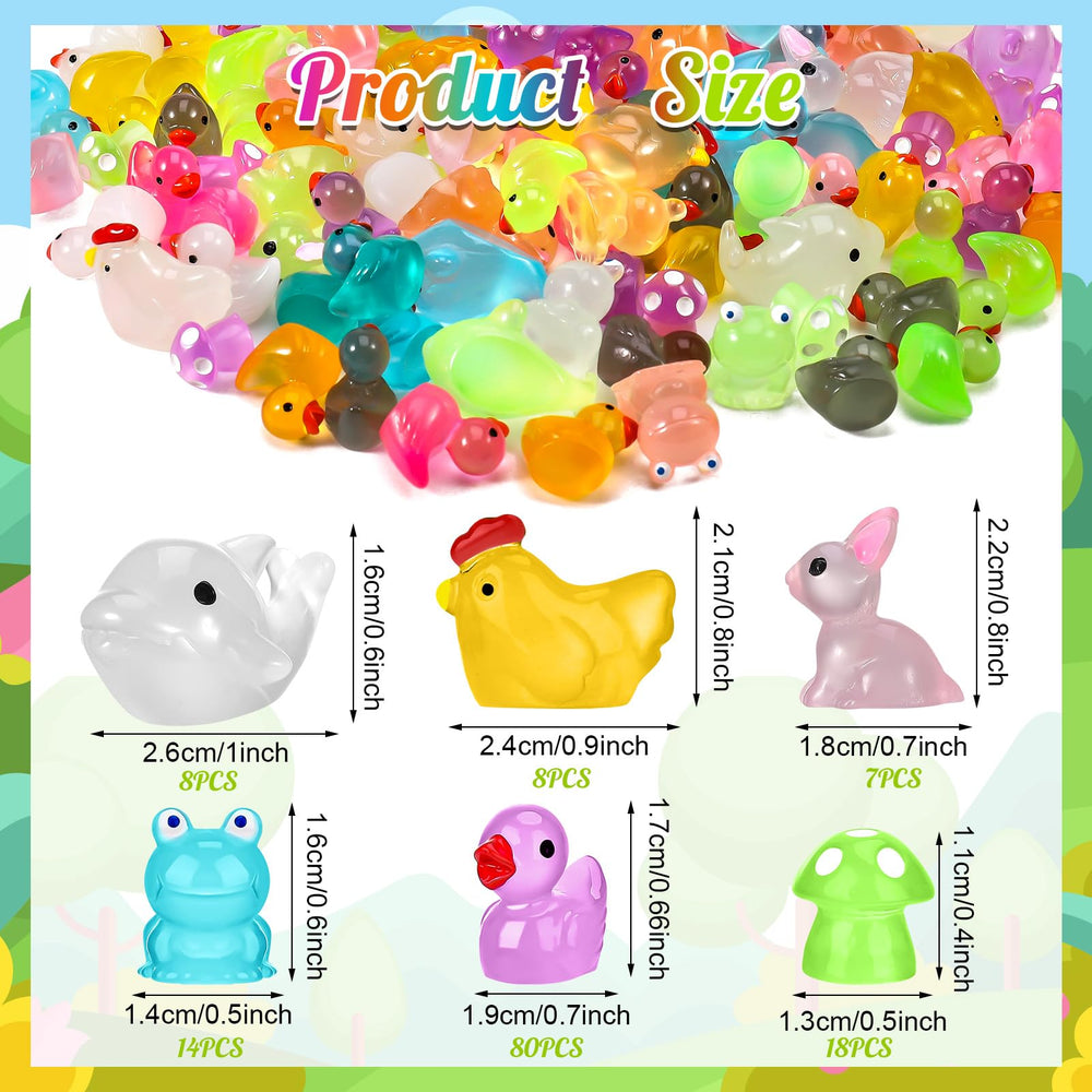 All 135 pieces of GGSTDDUP luminous figurines arranged
