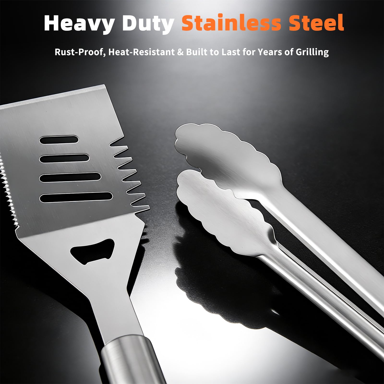 All 32 pieces of SINZUX BBQ Grill Accessories displayed