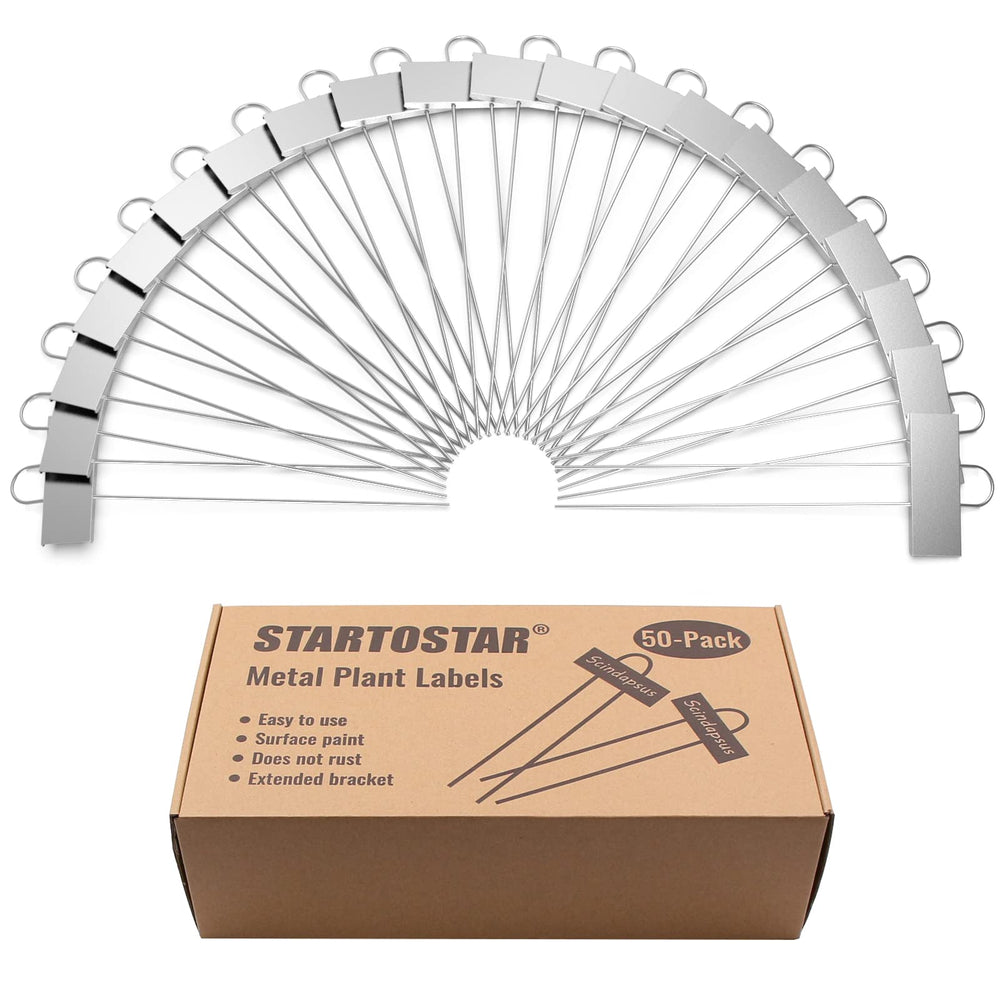 All 50 STARTOSTAR Metal Plant Labels in a pack