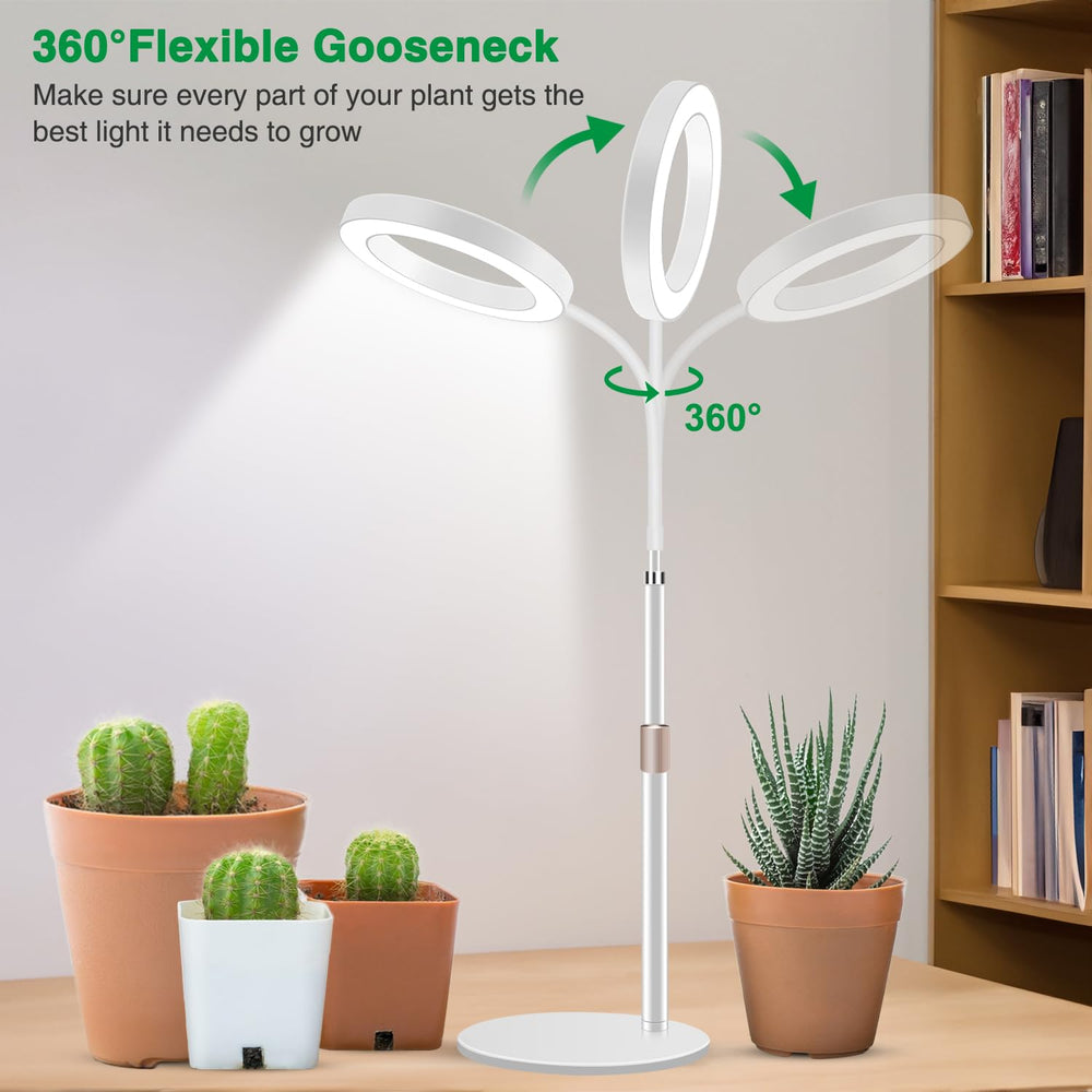 All components of Aumtrly Desk Grow Light including adapter and specifications