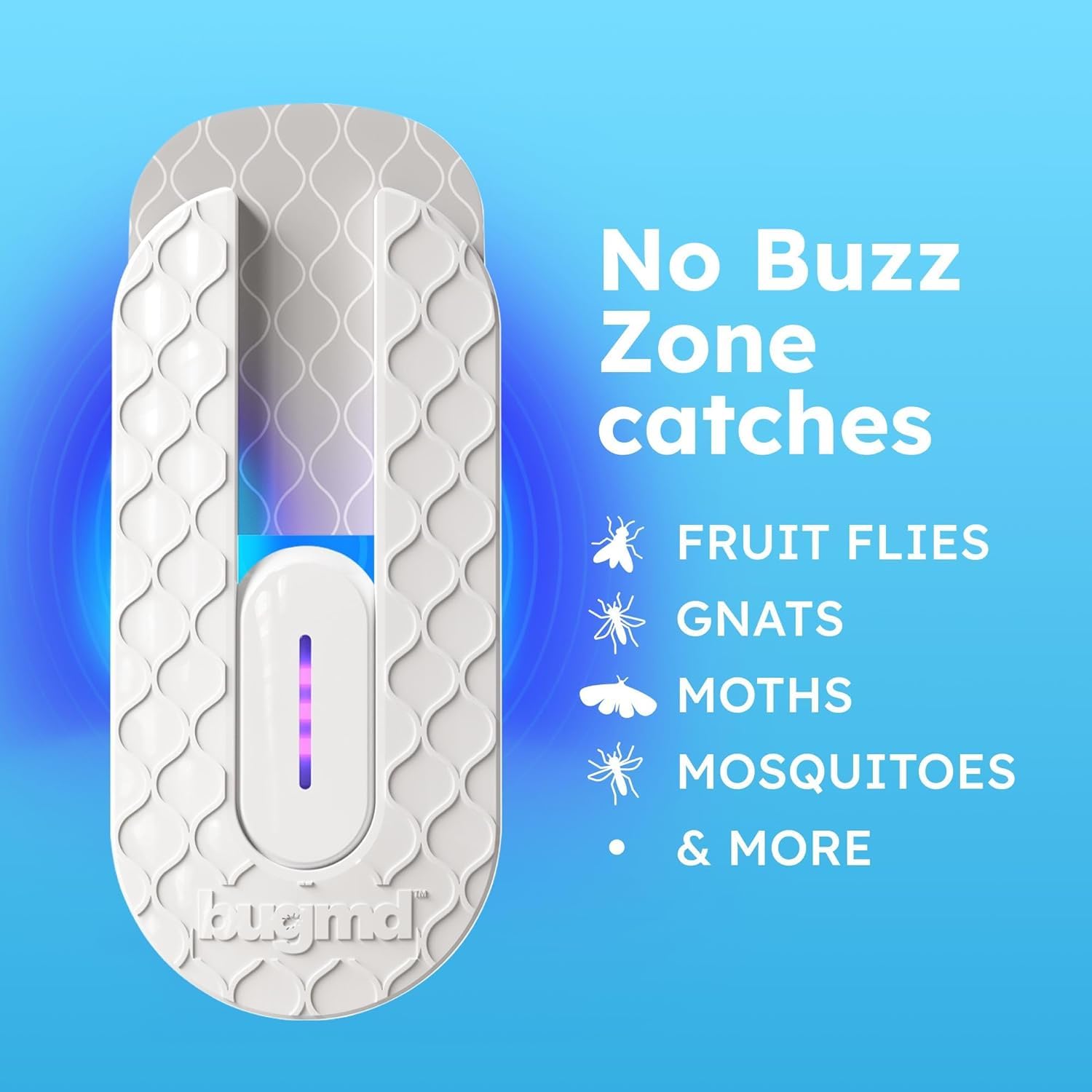 All components of BugMD No Buzz Zone Fruit Fly Trap package