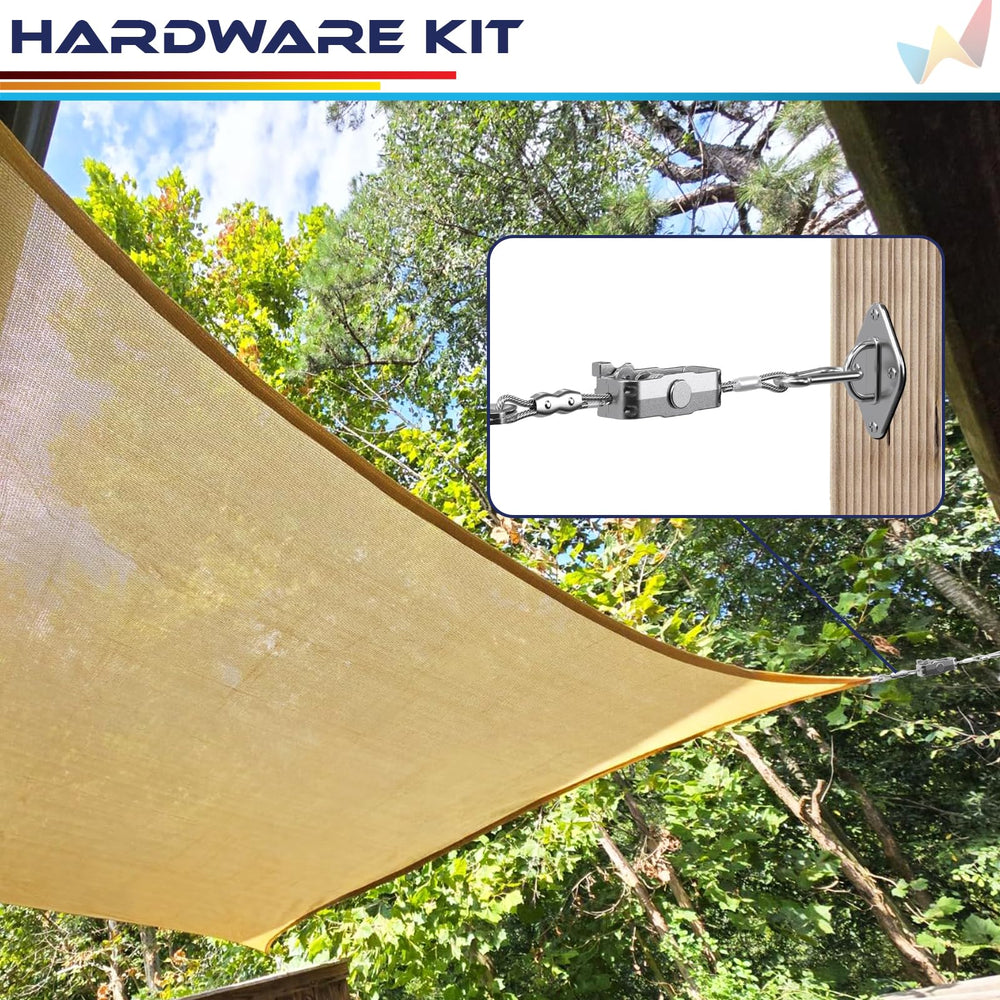 All components of the Windscreen4less Hardware Kit displayed together