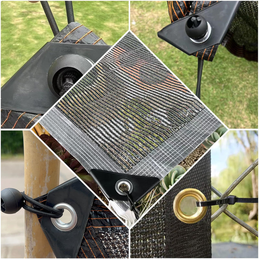 All components of Unicaravan Shade Sail Hardware Kit displayed together