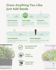 All components of URUQ Hydroponic Pods Kit displayed