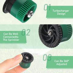 All four colours of Honoson Sprinkler Heads displayed together