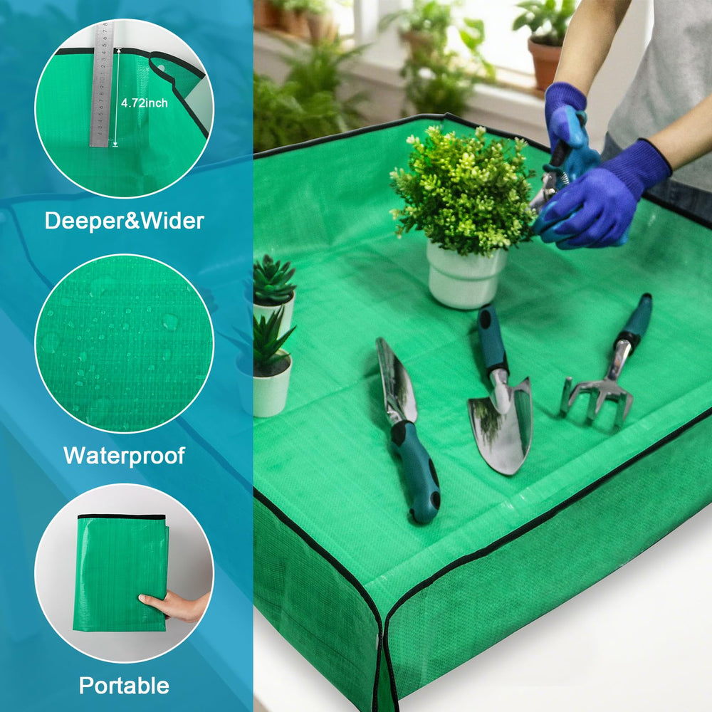 All-in-one garden tools set in blue color