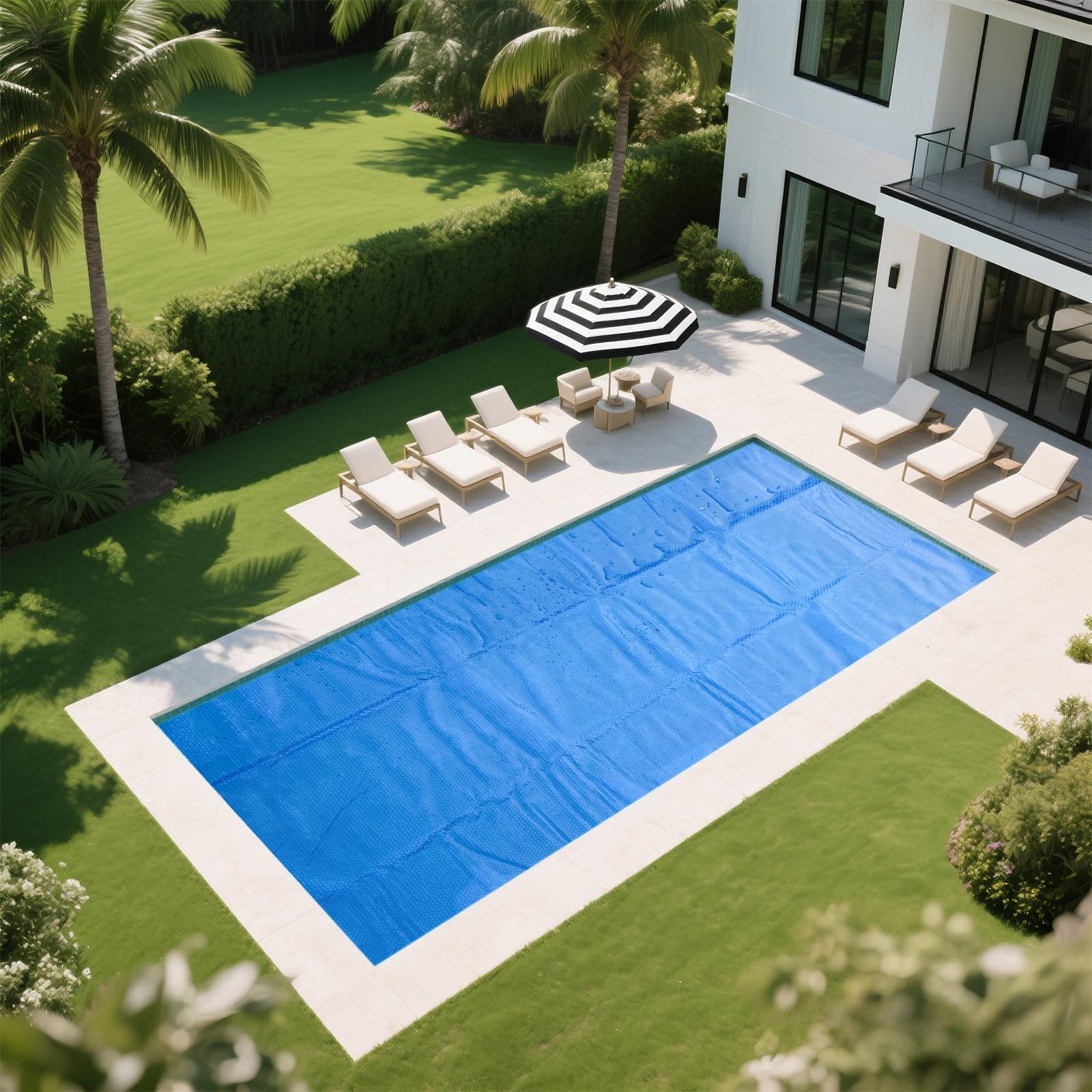 AllAreN Solar Pool Cover 6x12 ft detailed view of material