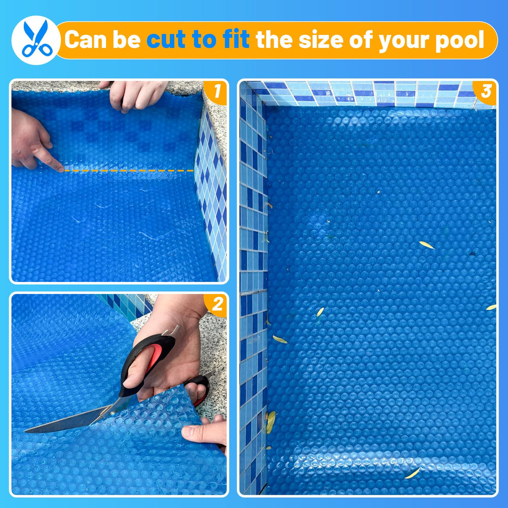 AllAreN Solar Pool Cover 6x12 ft packaged view