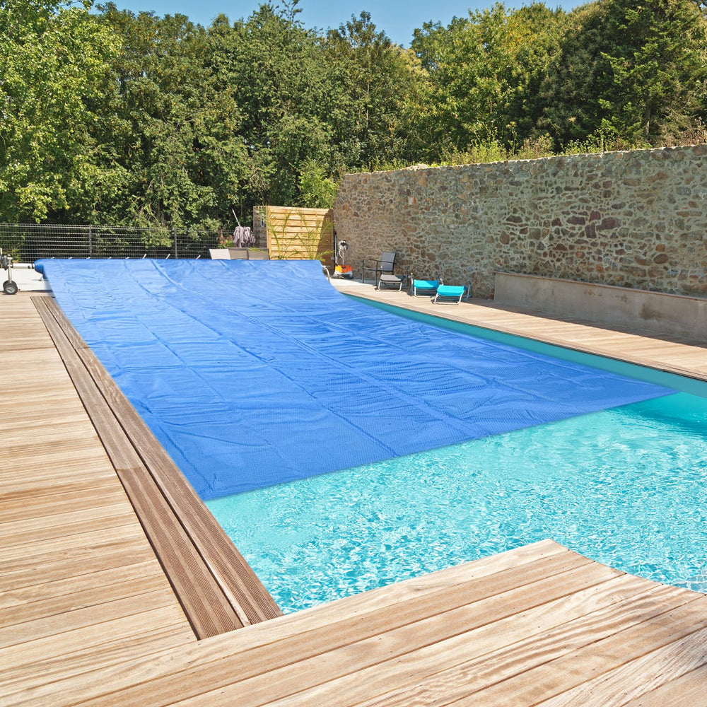 AllAreN Solar Pool Cover 6x12 ft side view