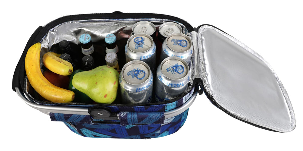 ALLCAMP Picnic Basket flat folded for storage