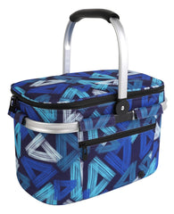 ALLCAMP Picnic Basket side view with zipped closure