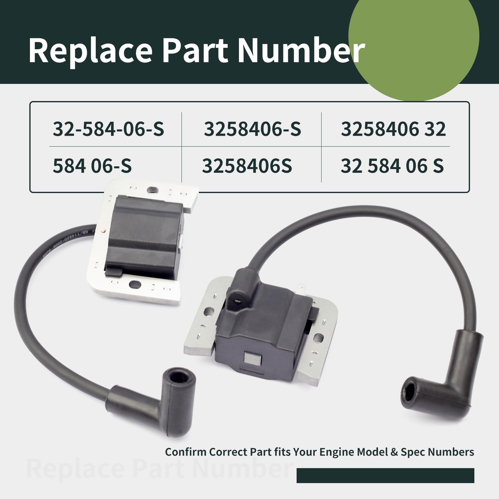 ALLCSM 32-584-06-S Ignition Coil Module back view