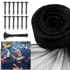 Alloxity 7x10ft pond netting black color with stakes