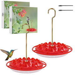 allslotx Hummingbird Feeder front view with 25 feeding ports