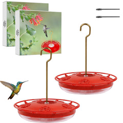 allslotx hummingbird feeder front view with 5 feeding ports