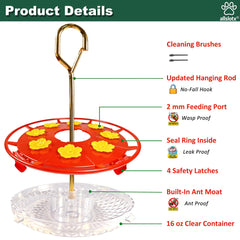 allslotx hummingbird feeder hanging outdoors
