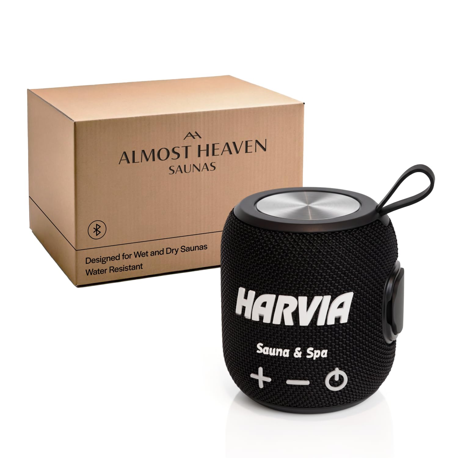 Almost Heaven Bluetooth Sauna Speaker black model front view