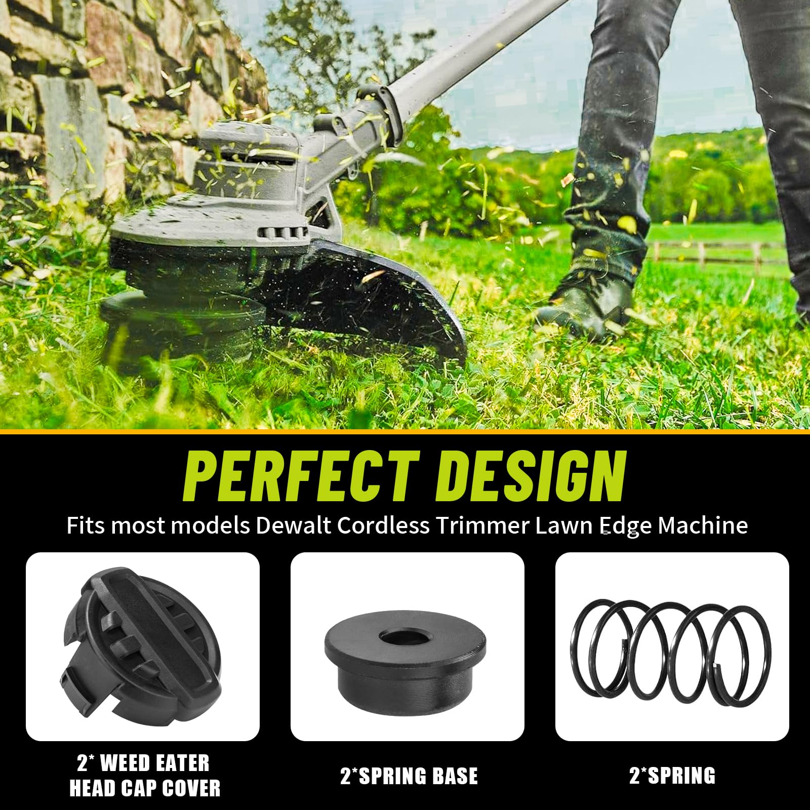 Alocs DWO1DT995 installed on Dewalt string trimmer
