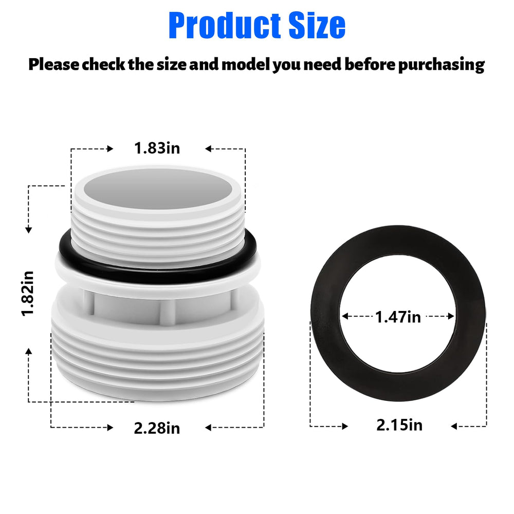 Alocs pool hose adapters detailed view