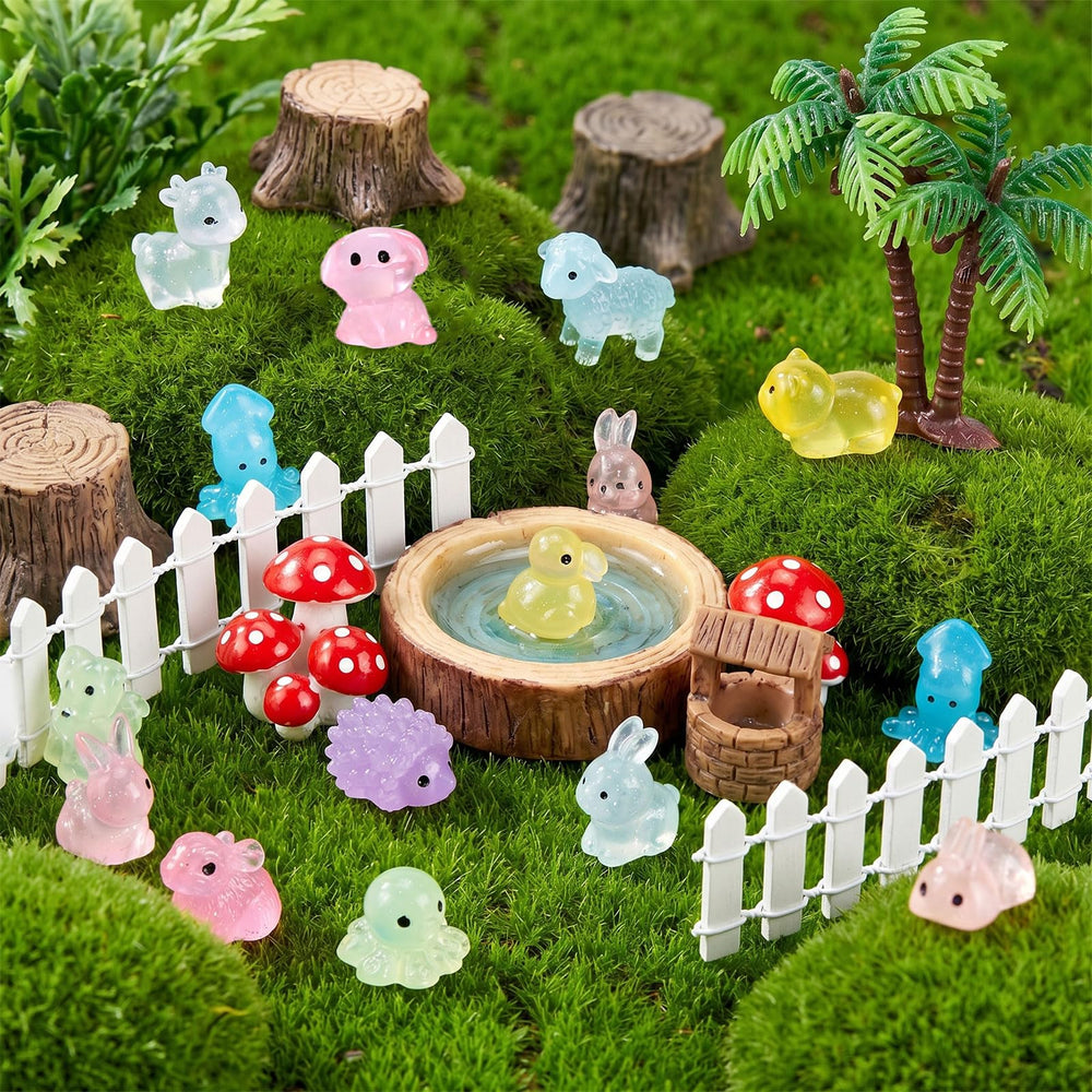 Alotiki mini resin animals in a children's play area