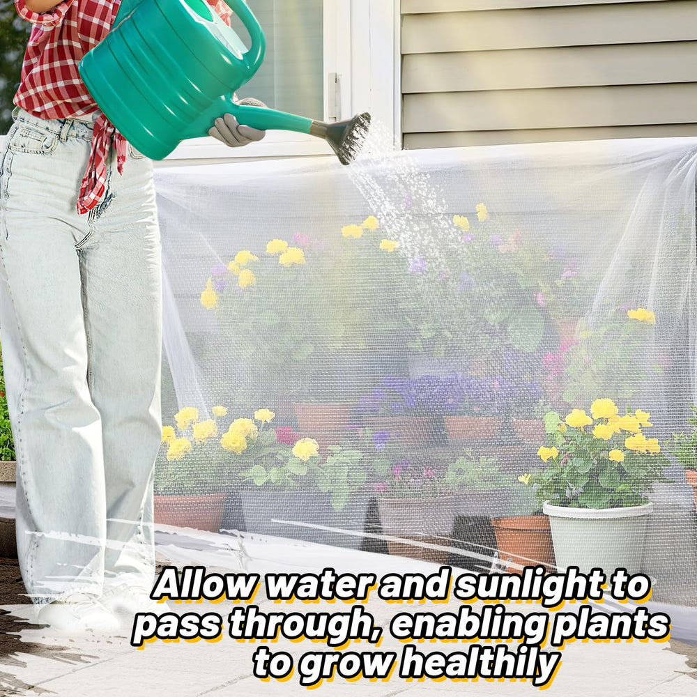 Alphatool garden netting cut to fit a specific garden layout