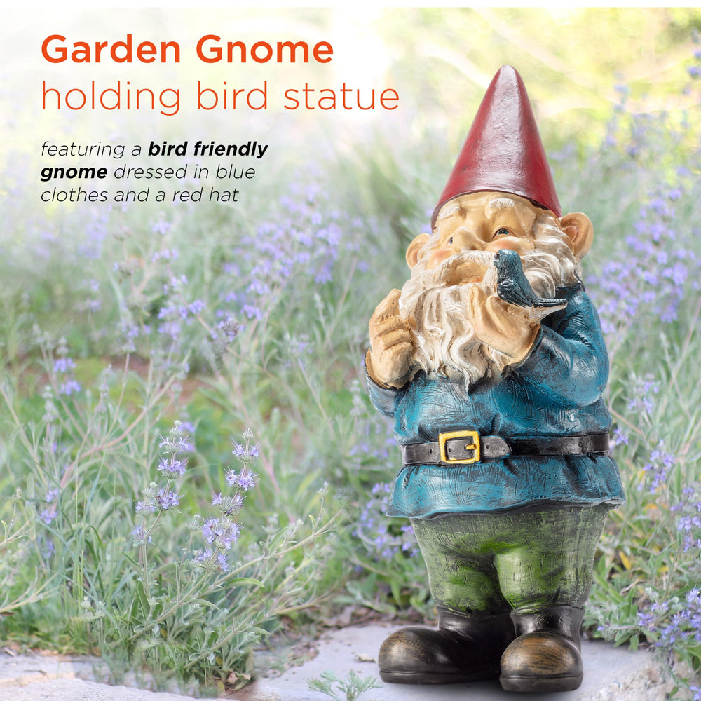 Alpine Garden Gnome with colorful hand-painted details