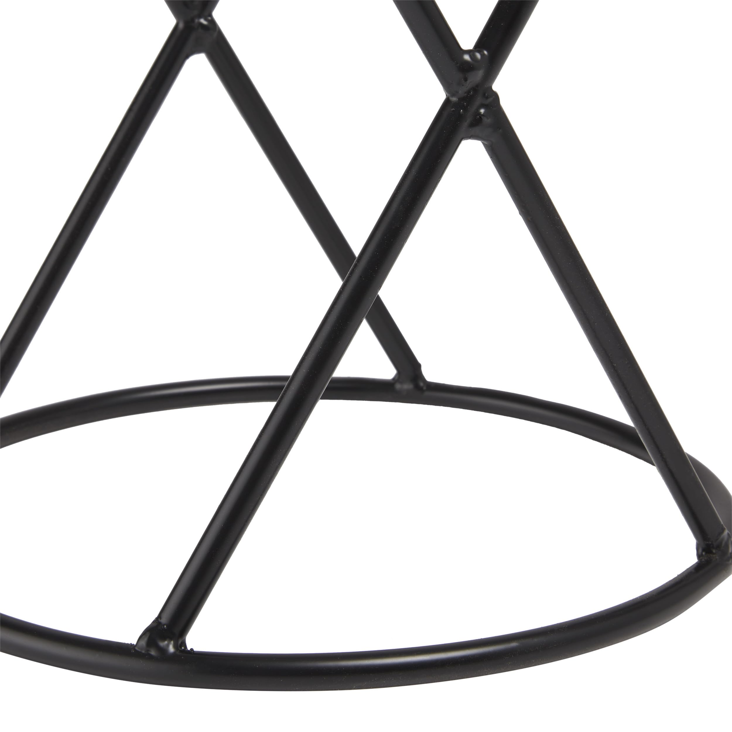 Alpine Gazing Globe Display Stand close-up of metal finish
