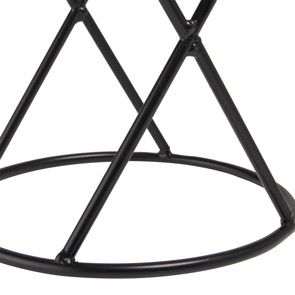 Alpine Gazing Globe Display Stand close-up of metal finish