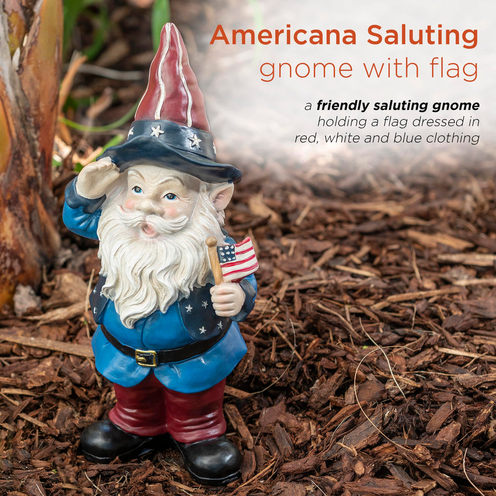 Alpine Gnome Statue on a porch with flowers