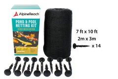 AlpineReach Koi Pond Netting Kit 7x10 ft with included stakes