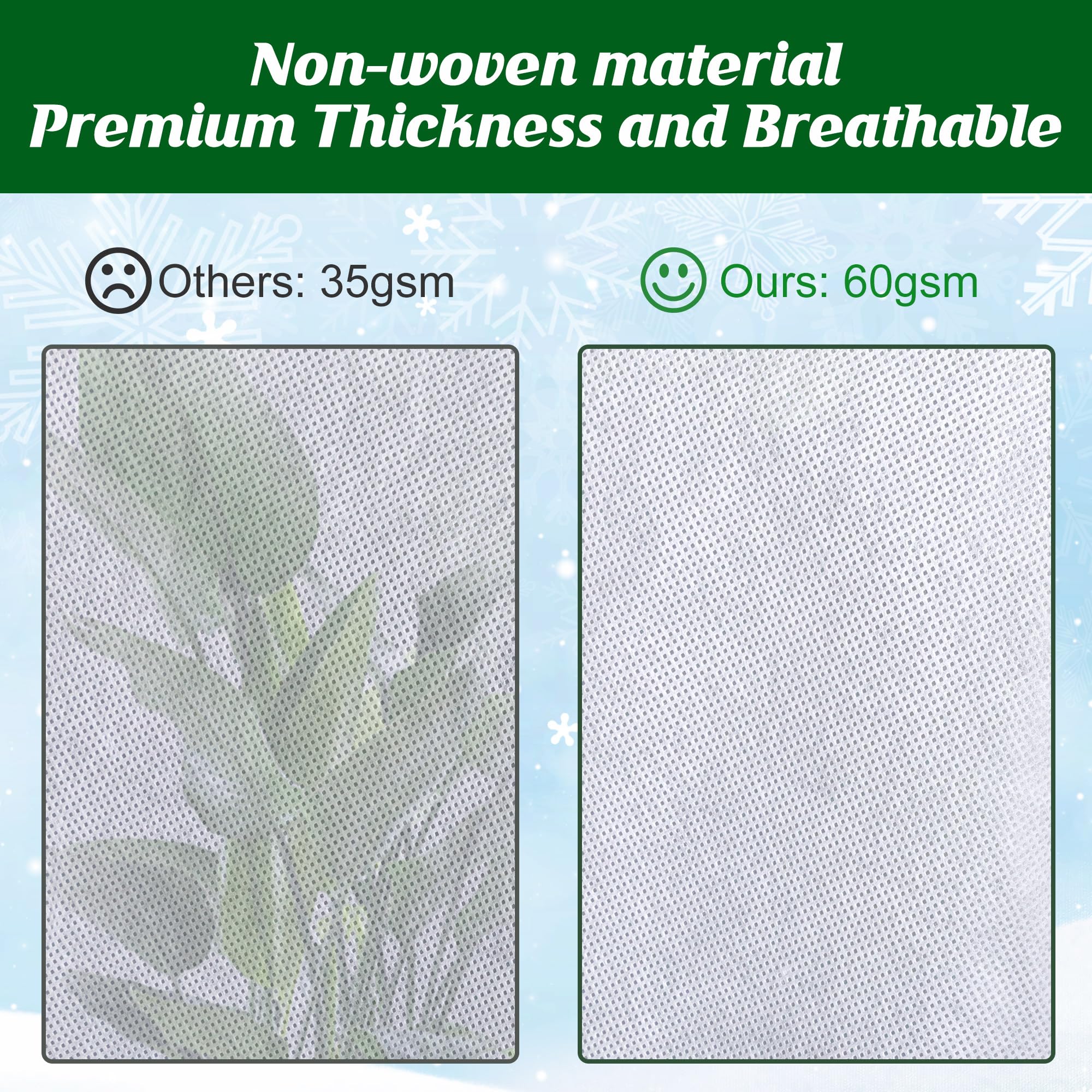 Alpurple plant cover protecting tomato plants