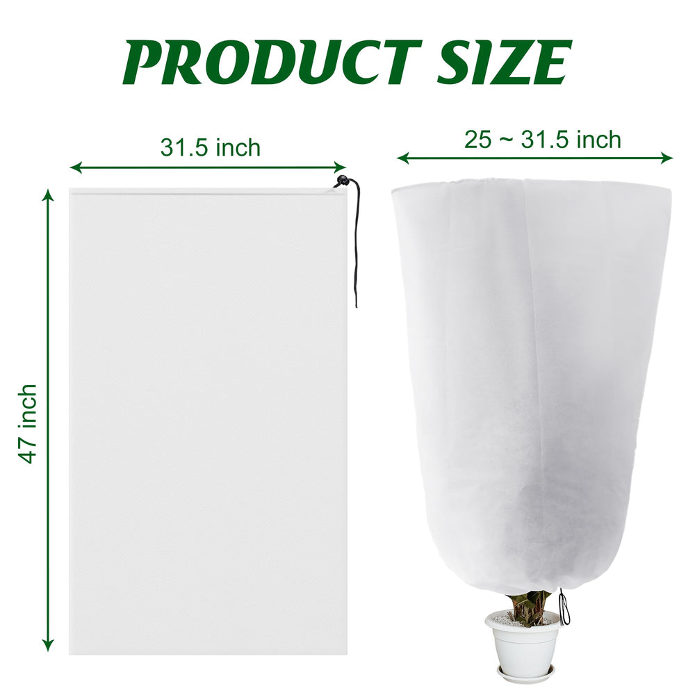Alpurple plant cover showing drawstring feature
