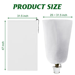 Alpurple plant cover showing drawstring feature