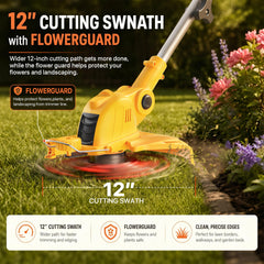 ALSO GO 21V Cordless Weed Wacker with adjustable handle