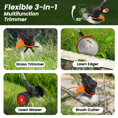 ALSO GO Cordless Weed Wacker with dual batteries