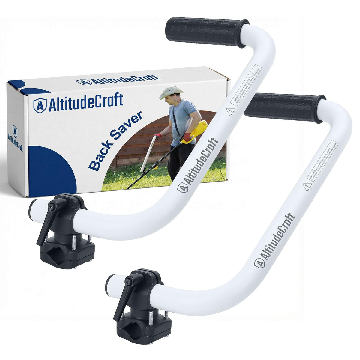 AltitudeCraft 2-Pack Weed Eater Handle Extensions front view, white