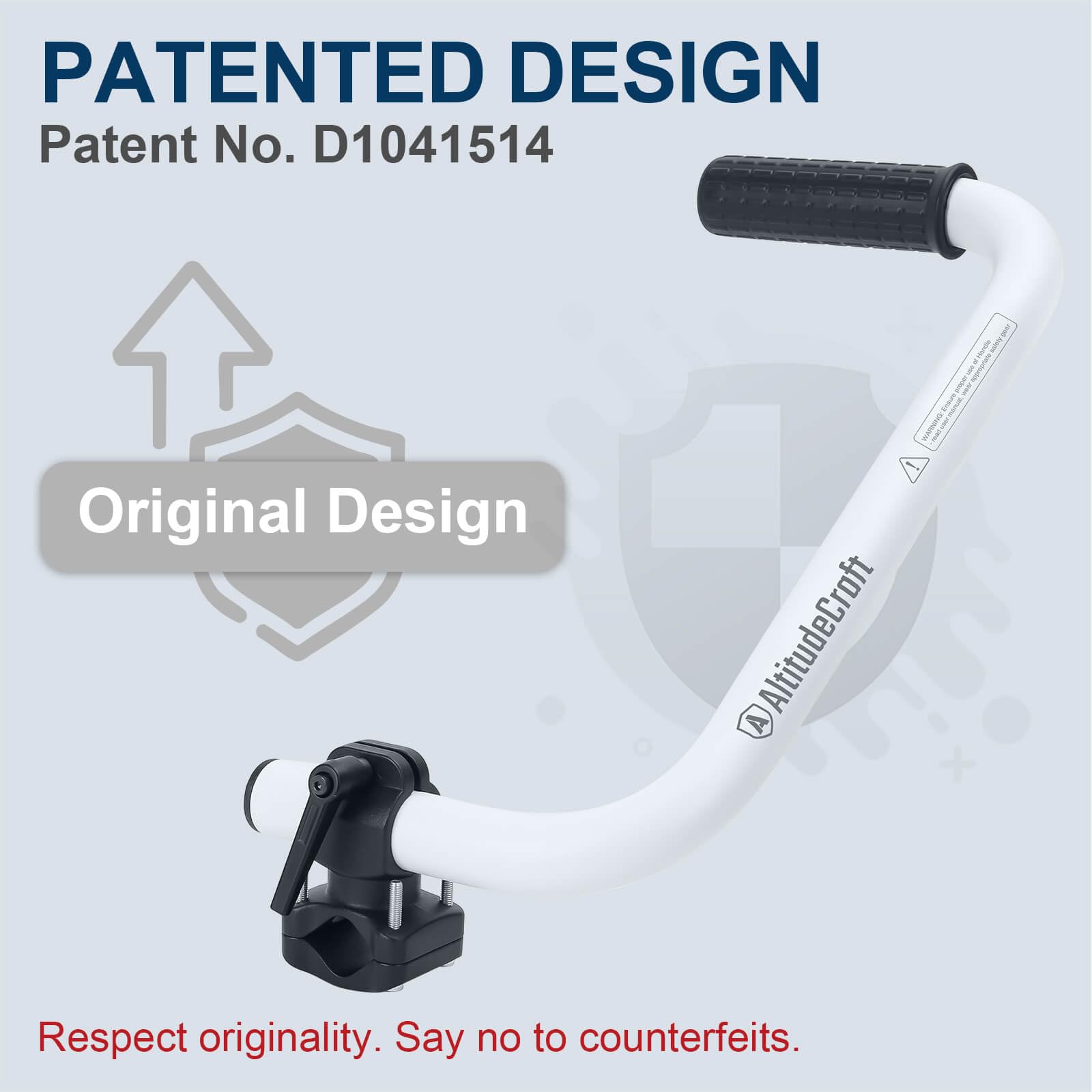 AltitudeCraft Weedeater Handle Clamp with ergonomic handle