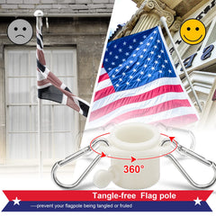 aluminum alloy bracket for flag mounting