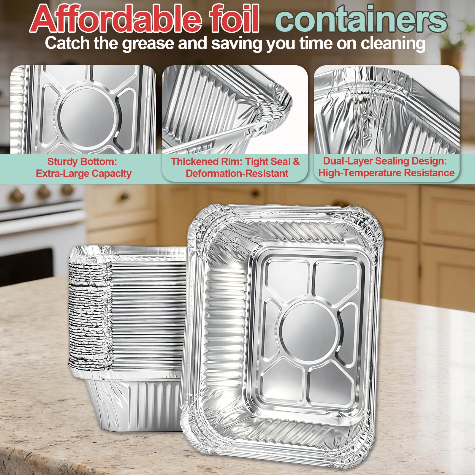 Aluminum foil grill liners laid out for use
