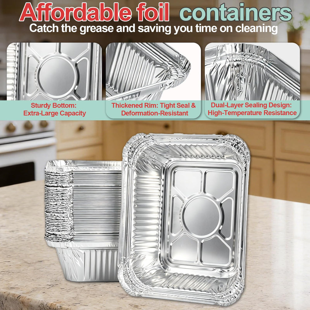 Aluminum foil grill liners laid out for use