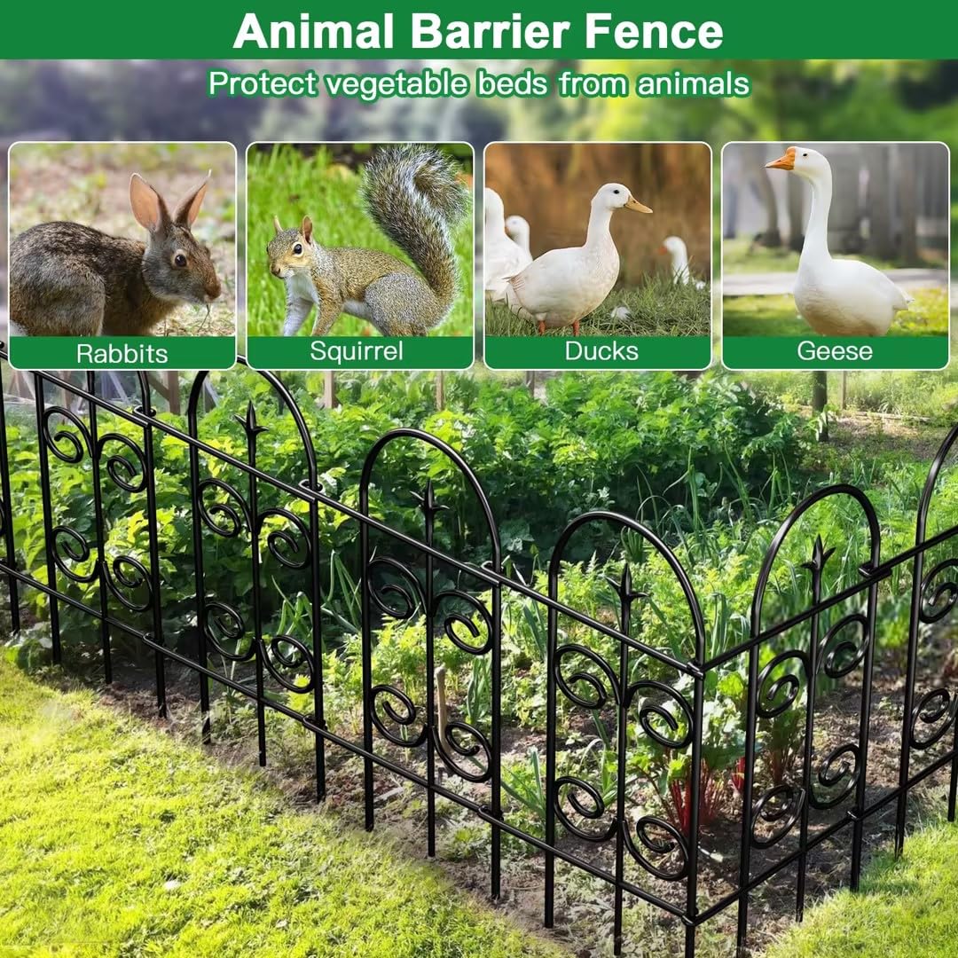 AMAGABELI decorative garden fence and flower beds