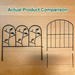 AMAGABELI decorative garden fence installed around flower beds