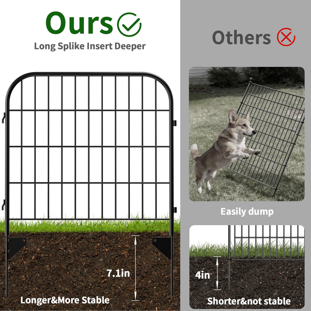 AMAGABELI decorative garden fence showing flexible gate design