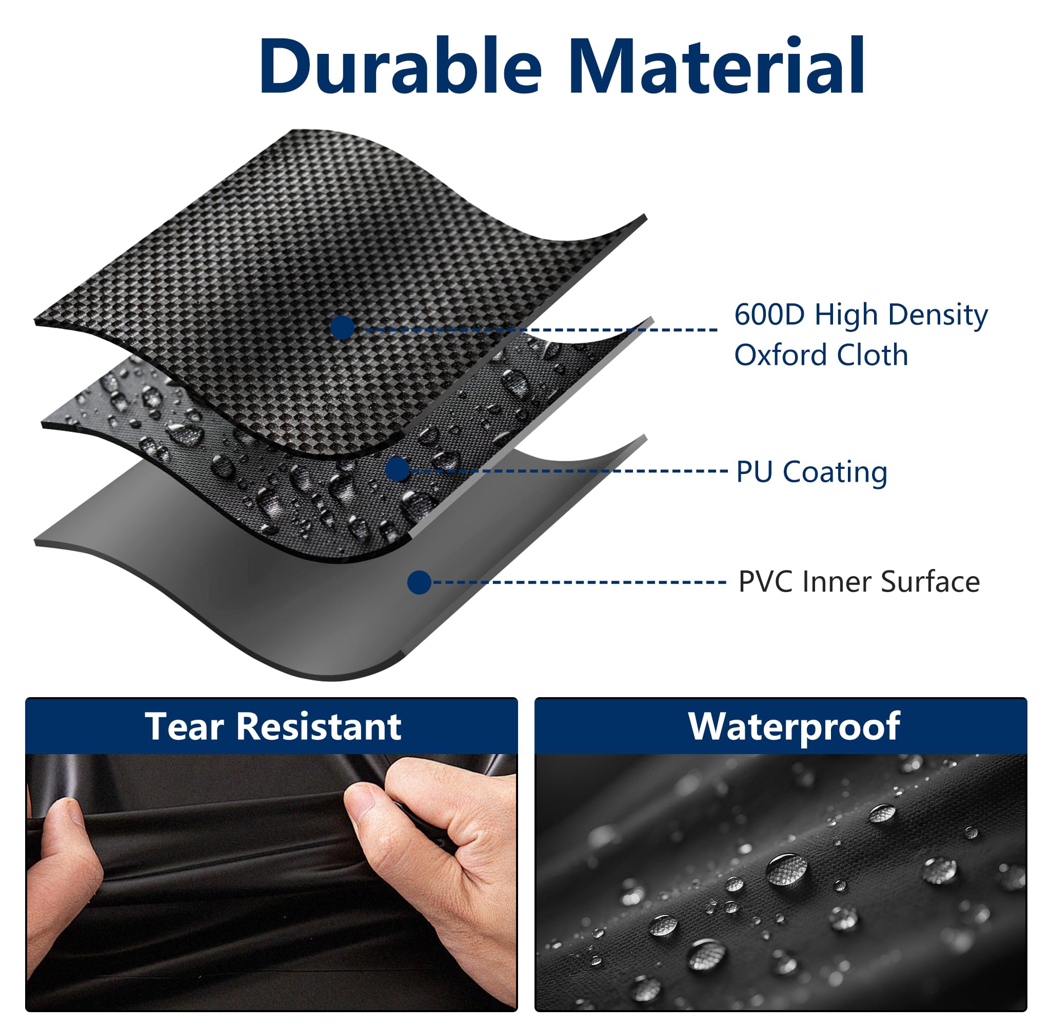 AMAGABELI firewood cover with dual air vents