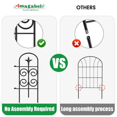 AMAGABELI garden fence flexible shape in a curved layout