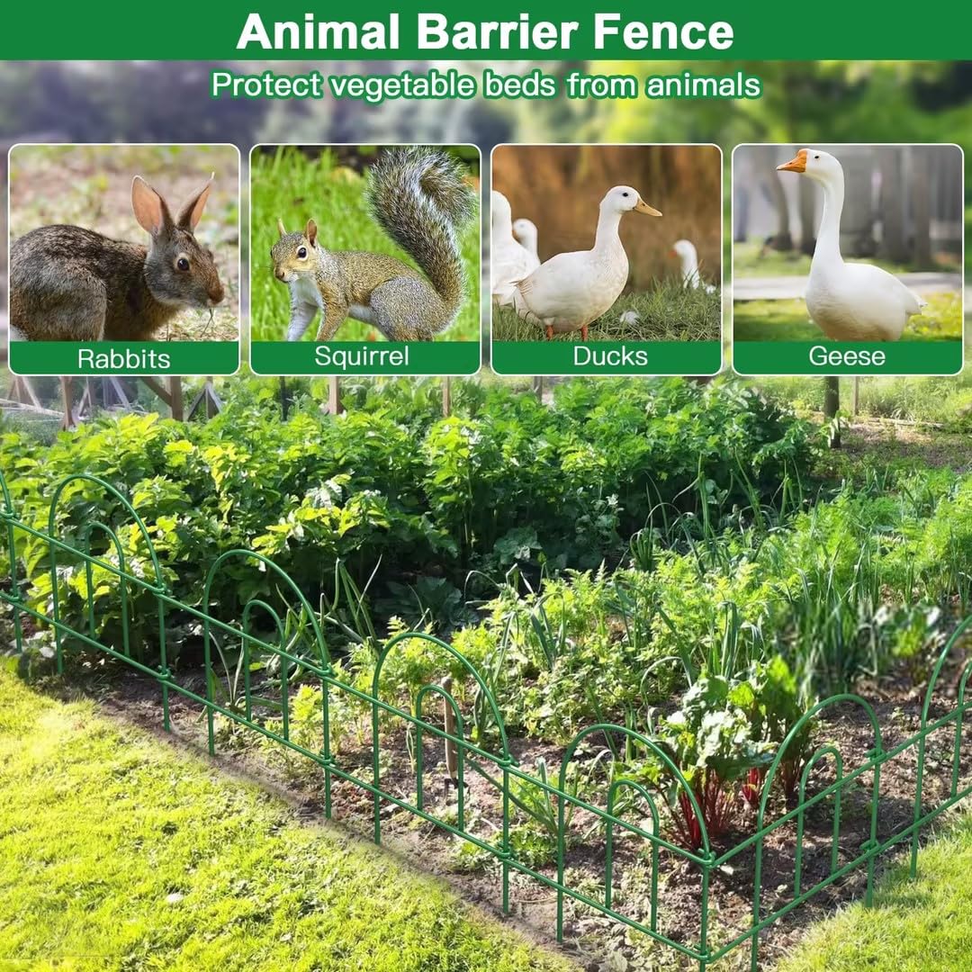 AMAGABELI garden fence in a backyard setting