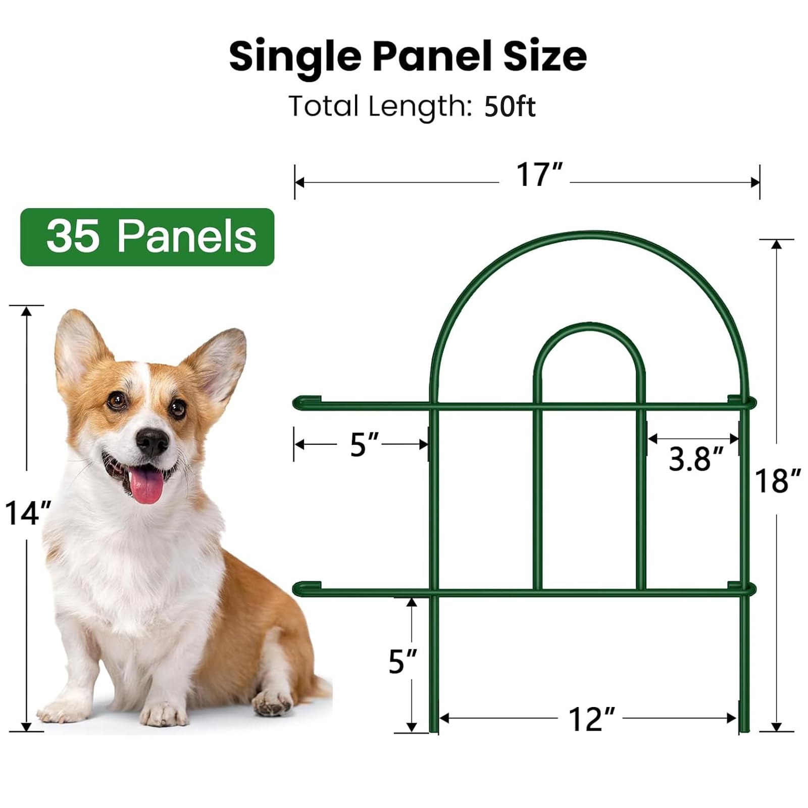 AMAGABELI garden fence packaging and product details