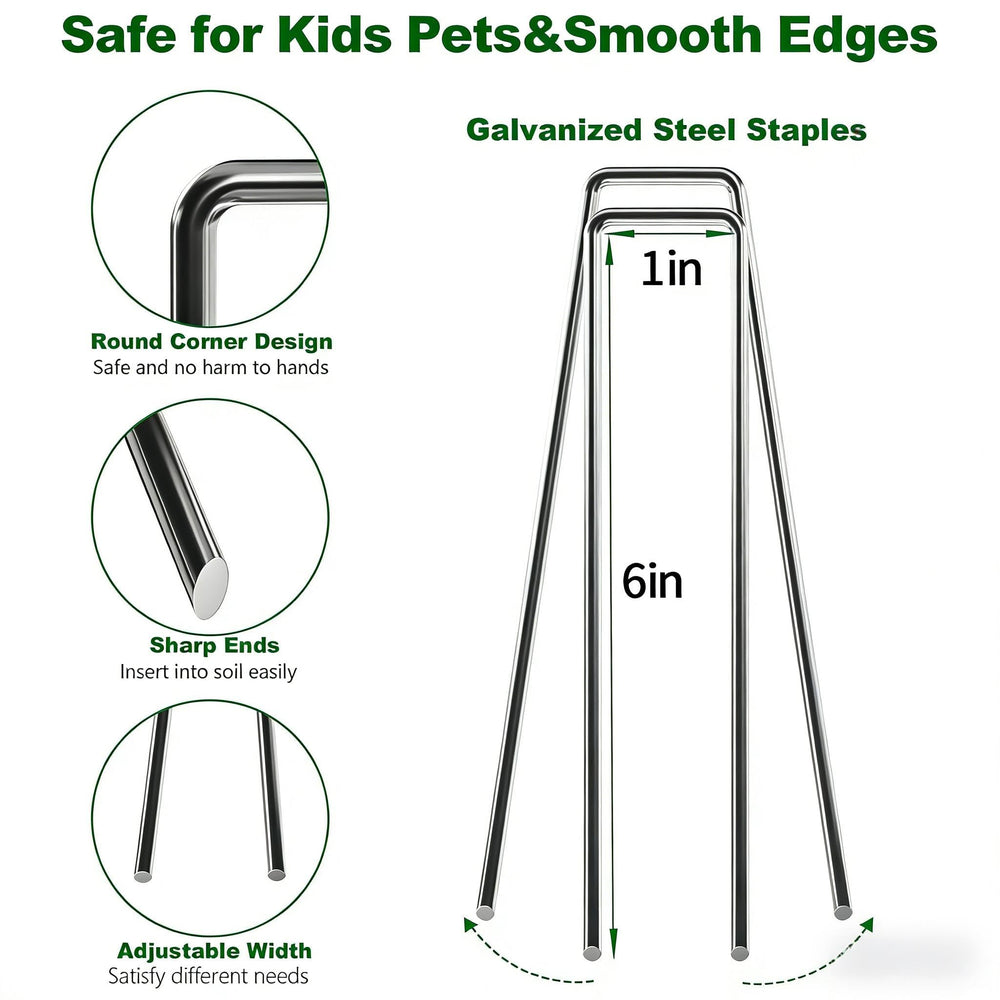 AMAGABELI Garden Stakes demonstrating multi-surface use